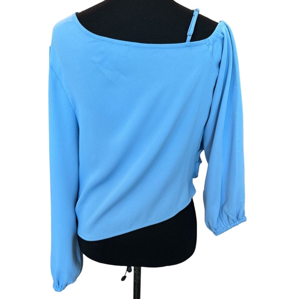 New ~ OPEN EDIT ~ Beautiful Pleated Asymmetric Top Size XXS Oversized - Picture 5 of 7